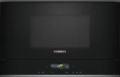 Produktbild von Siemens Einbau-Mikrowelle Schwarz Edelstahl BF722R1B1