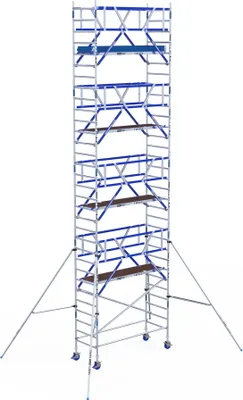 Produktbild von ASC Rollgerüst 90 AGS, Arbeitshöhe 10,3 m, Bühnenversion:2.50 m Holz