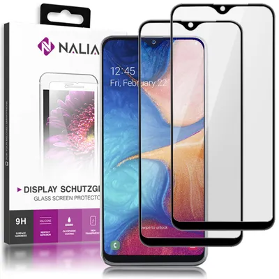 Produktbild von NALIA 2x Schutz Glas für Samsung Galaxy A20e, 9H Full Cover Display Panzer Folie