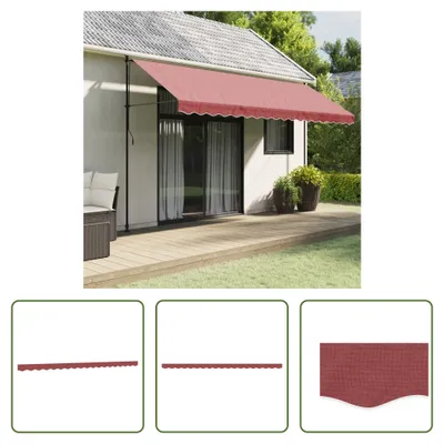 Produktbild von The Living Store Markisenvolant Burgunderrot 4,5 m