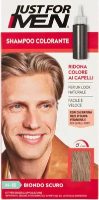 Produktbild von Just For Men H-15 Haarfarbe für Männer Dunkelblond – Grauabdeckung