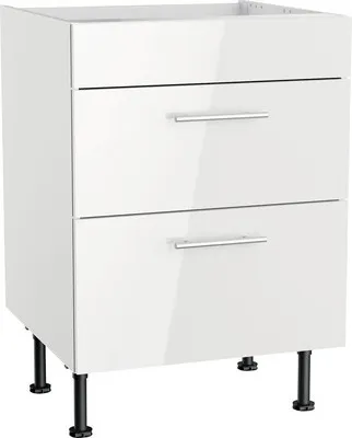 Produktbild von Optifit Kochfeldumbauschrank Rurik986 BxTxH 60 x 58,4 x 87 cm weiß glänzend zerlegt KFRU UC636-8E+