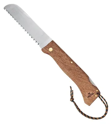Zdjęcie produktu dla Piła składana Expedition Natur, piła dla dzieci z drewnianym uchwytem, osłoną palców i zaokrąglonymi końcówkami, ostrze ze stali nierdzewnej, narzędzie outdoorowe dla dzieci