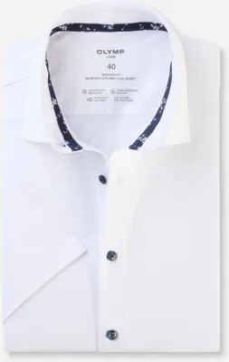 Produktbild von Olymp Hemd Weiß Modern Fit Uni Baumwolle