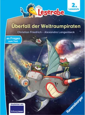 Obrázek produktu pro Leserabe 2. Lesestufe - Überfall der Weltraumpiraten
