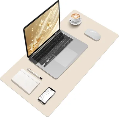 Imagen del producto de Base para escritorio, color beige, 80x40 cm, antideslizante, resistente al agua, ideal para la cocina
