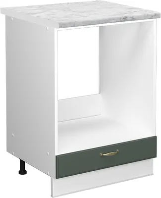 Produktbild von Herdumbauschrank Vicco Fame-Line Grün-Gold Landhaus 60 cm , AP Marmor, Model 46190