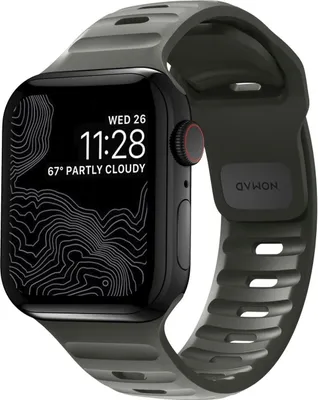 Produktbild von Nomad, Apple Watch Sportarmband 42-44-45-49 mm, Grün