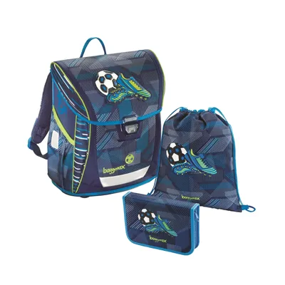 Produktbild von Baggymax Soccer Goal Schulranzen-Set blau