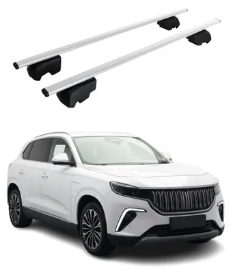 Image de Barres de toit Transversales pour Togg T10X 2023-2025 Fer Gris ABE 2x, Image générée par une IA