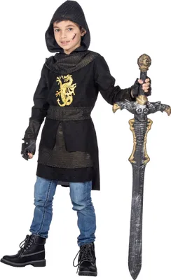 Produktbild von Mittelalterliches Ritter-Kostüm für Kinder - Gr. 116-164cm - Mittelalter 164cm