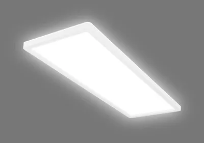 Zdjęcie produktu dla Ultrapłaska lampa sufitowa LED z czujnikiem ruchu - IP44 Lampa łazienkowa LED Lampa łazienkowa, bardzo płaski panel sufitowy do wilgotnych pomieszczeń, 58 x 20 x 3 cm (dł. x szer. x wys.)