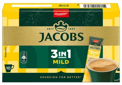 Obrázek produktu pro Jacobs Coffee Instant Drink 3 v 1 Mild 10x11,1g balení 111g