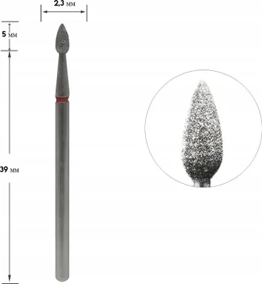 Produktbild von Staleks Diamantschneider Olive Sharp Red 2,3/5 mm