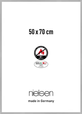 Produktbild von nielsen Aluminium Bilderrahmen C2-B1, 50x70 cm, Struktur Silber Matt