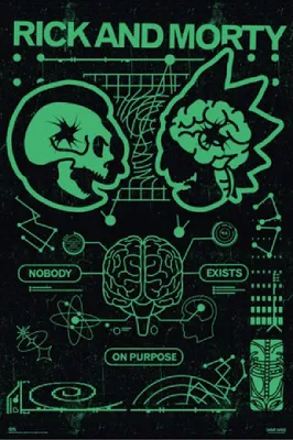 Produktbild von Rick and Morty Poster Nobody Exists On Purpose 61 x 91,5 cm