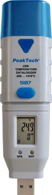 Image de 5187 Enregistreur de données de type K Température -200...+1300°C (P 5187)