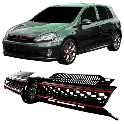 Produktbild von Sportgrill Wabengrill schwarz für Volkswagen Golf 6 GTI 20