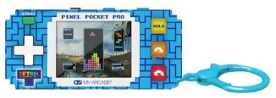 Produktbild von My Arcade Pixel Pocket Pro Tetris, Arkade, Blau, 5,08 cm (2"), Akku, AAA