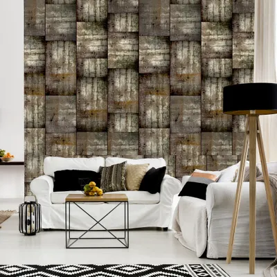 Immagine prodotto di PURO TAPETE - Carta da parati realistica senza ripetizioni e sfalsamenti Rotolo di carta da parati in tessuto non tessuto da 10 m Carta da parati moderna - cemento f-C-0161-j-a