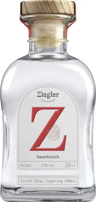 Produktbild von Ziegler Sauerkirsch Edelbrand 43% Vol. 0,5l