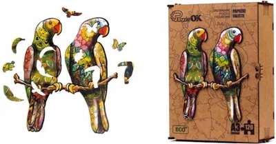 Obrázok produktu pre Propagačné Drevené Puzzle S Papagájom Puza3-01213
