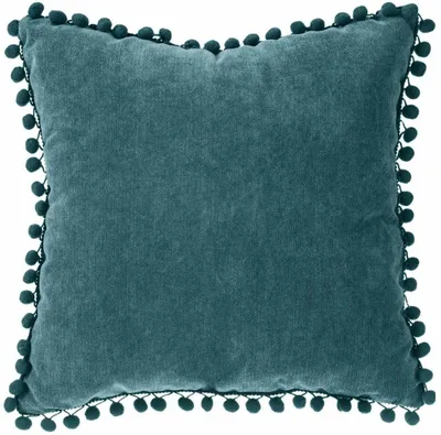 Produktbild von POMPONS Dekokissen, 40 x 40 cm, marine - Atmosphera