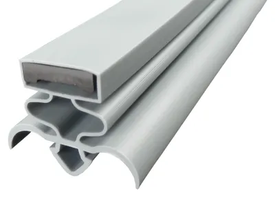 Produktbild von Magnetdichtung Profil groß Q, 2000mm, Grau (Kühlschrankdichtung)