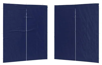 Produktbild von vidaXL Party Zelt Seitenteil 2 pcs Blau 200 x 195 cm PE und Stahl
