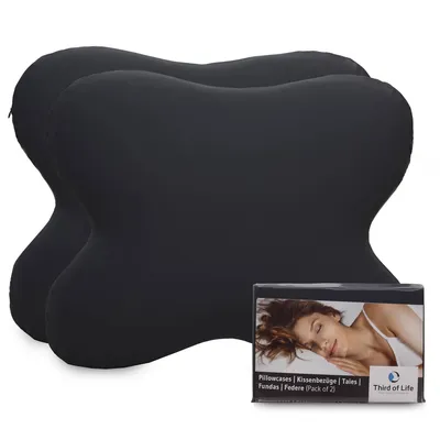 Produktbild von ACAMAR Kissenbezug Doppelpack Schwarz