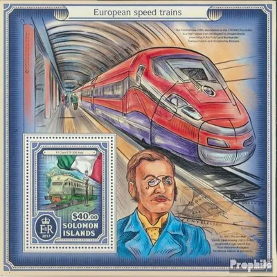 Produktbild von Briefmarken Salomoninseln 2017 Mi Block 635 (kompl. Ausg.) postfrisch Europäische Schnellzüge