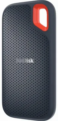 Zdjęcie produktu dla SanDisk Extreme, 2 TB, USB Type-C, 3.2 Gen 2 (3.1 Gen 2), 550 MB/s, Ochrona hasłem, Szary, Pomarańczowy