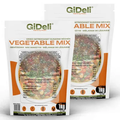 Produktbild von Suppengewürz 2kg Gemüsebrühe Ohne Salz Getrocknet Suppengrün Vegan Natur GiDeli