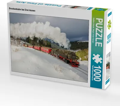 Produktbild von CALVENDO Puzzle Brockenbahn bei Drei Annen | 1000 Teile Lege-Größe 64x48cm Foto-Puzzle für glückliche Stunden