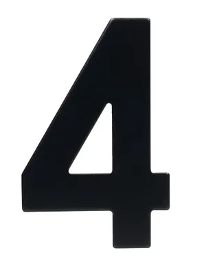 Produktbild von hausnummer Nr.4 95mm Edelstahl SCHWARZ