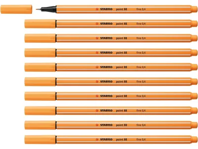Immagine prodotto di Penna a sfera Stabilo Point 88 papaya 10 pz.