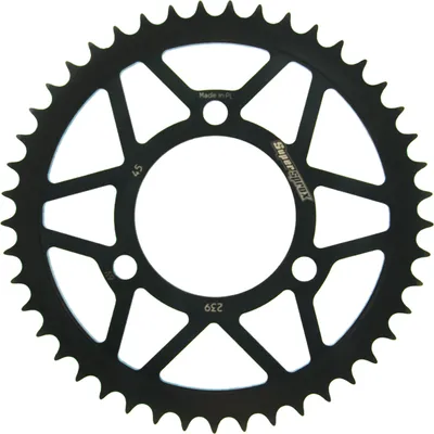 Produktbild von Stahl-Kettenrad Supersprox 420 - 45Z (schwarz) RFE-239:45-BLK|ID 70,0 LK 90,0 3-Loch/3-Loch