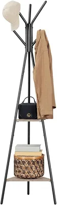 Produktbild von Hoppa! | Garderobe in Baumform | Vintage Design - Braun/Schwarz