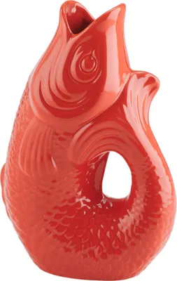 Produktbild von Giftcompany Geschenke Vertriebsgesellschaft mbH Monsieur Carafon Vase / Karaffe Fisch S coral red 1,2l