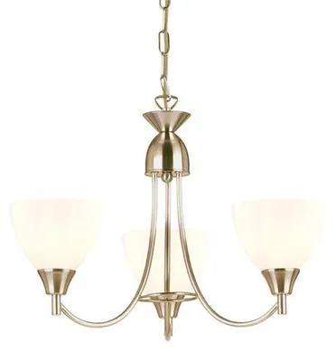 Immagine prodotto di Lampada a sospensione ALTON cromata satinata 3xE14x15W in metallo, dimensioni: 63,5x46x46 cm, IP20, Endon