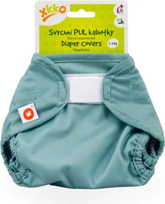 Obrázek produktu pro XKKO Vrchní plenkové kalhotky Newborn - Granite Green