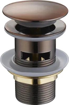 Immagine prodotto di Mexen tappo clic-clac rotondo con troppopieno, rame antico - 79920-45