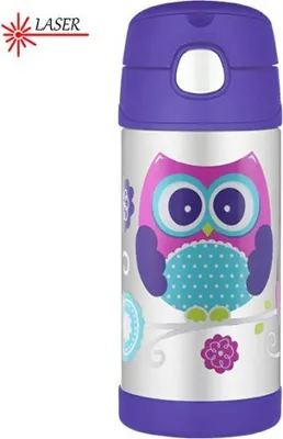 Obrázek produktu pro FUNtainer Dětská termoska s brčkem - sova 355 ml