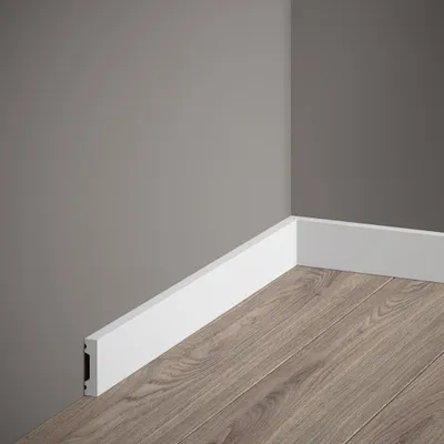 Produktbild von PROVISTON | Sockelleiste Polystyrol | 10 x 40 x 2000 mm | Weiß | Kunststoff