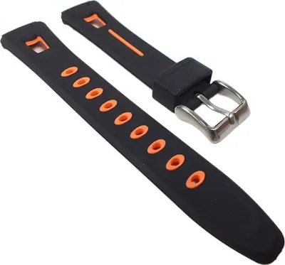 Produktbild von Calypso Uhrenarmband Kunststoff schwarz/orange für K5506/2 K5506
