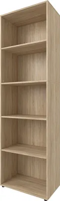 Produktbild von Regal Bücherregal Standregal Holzregal Beistellregal Büroregal "Trio 5" Sonoma/Eiche