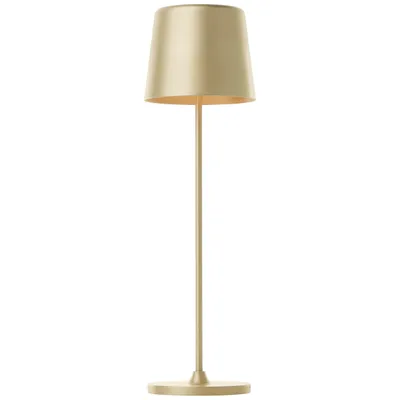 Obrázek produktu pro Venkovní stolní lampa - BRILLIANT - KAAMI - dobíjecí - matně zlatá - LED - 2 W - 310 lm - 3000 K - DIM - USB - 3stupňová DIM - IP54