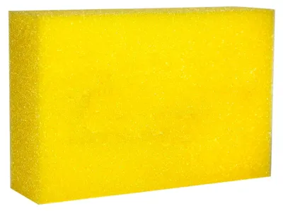 Produktbild von Griffsympathischer Polierschwamm für Auto, 120x80x35 mm, Gelb, für Lackpflege und Politur