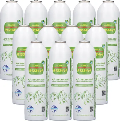 Immagine prodotto di 12 x refrigerante sostitutivo R1234yf per veicoli: confezione da 12 per officine