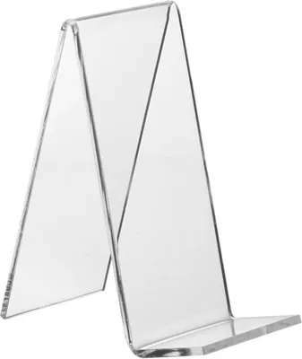 Produktbild von Warenstütze 110 x 50mm aus transparentem Acrylglas / Aufsteller / Warenträger / Buchstütze